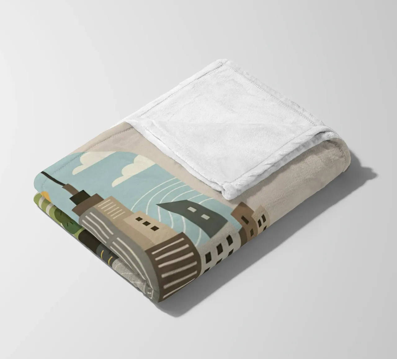 Stadscapsule fleecedeken van Wild Colors Gallery