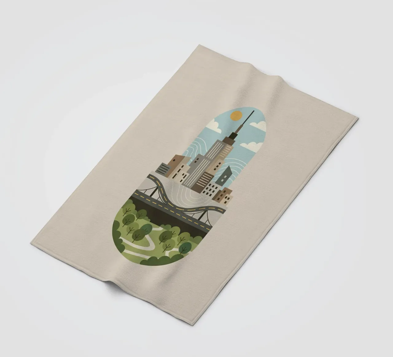 Stadscapsule fleecedeken van Wild Colors Gallery