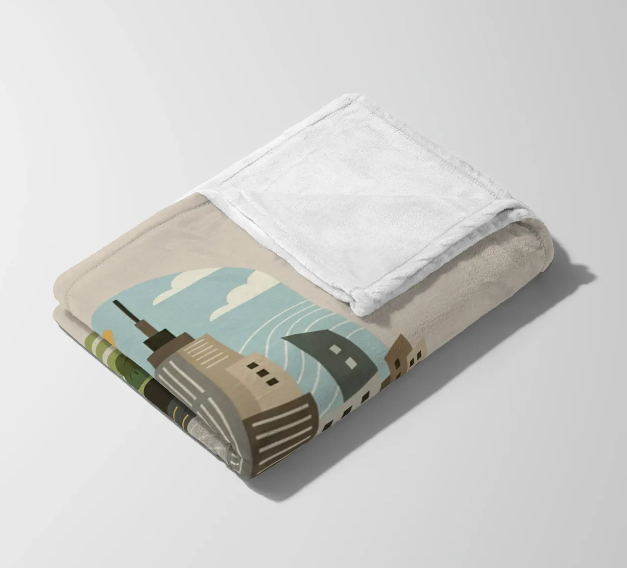 Stadscapsule fleecedeken van Wild Colors Gallery
