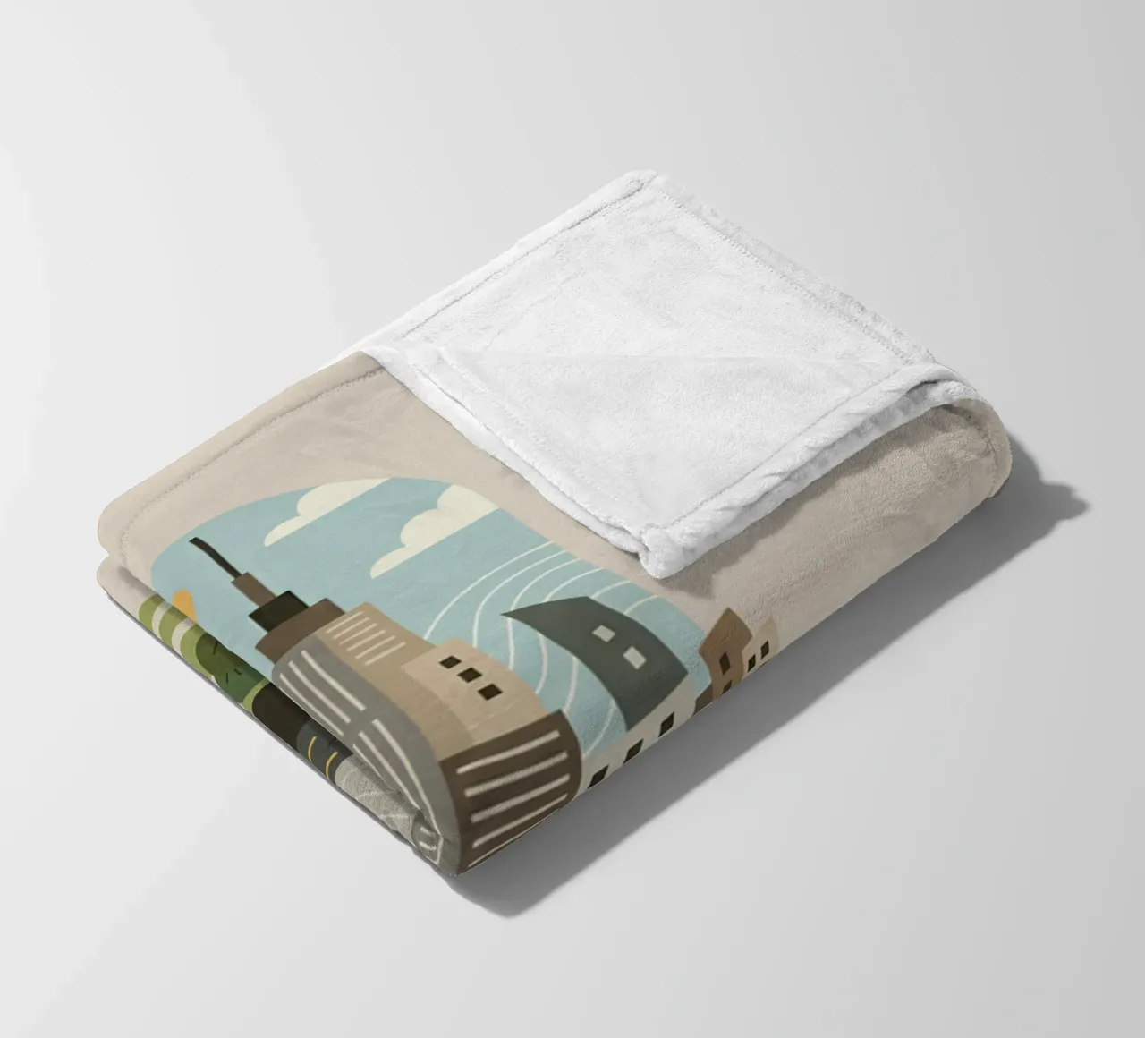 Stadscapsule fleecedeken van Wild Colors Gallery