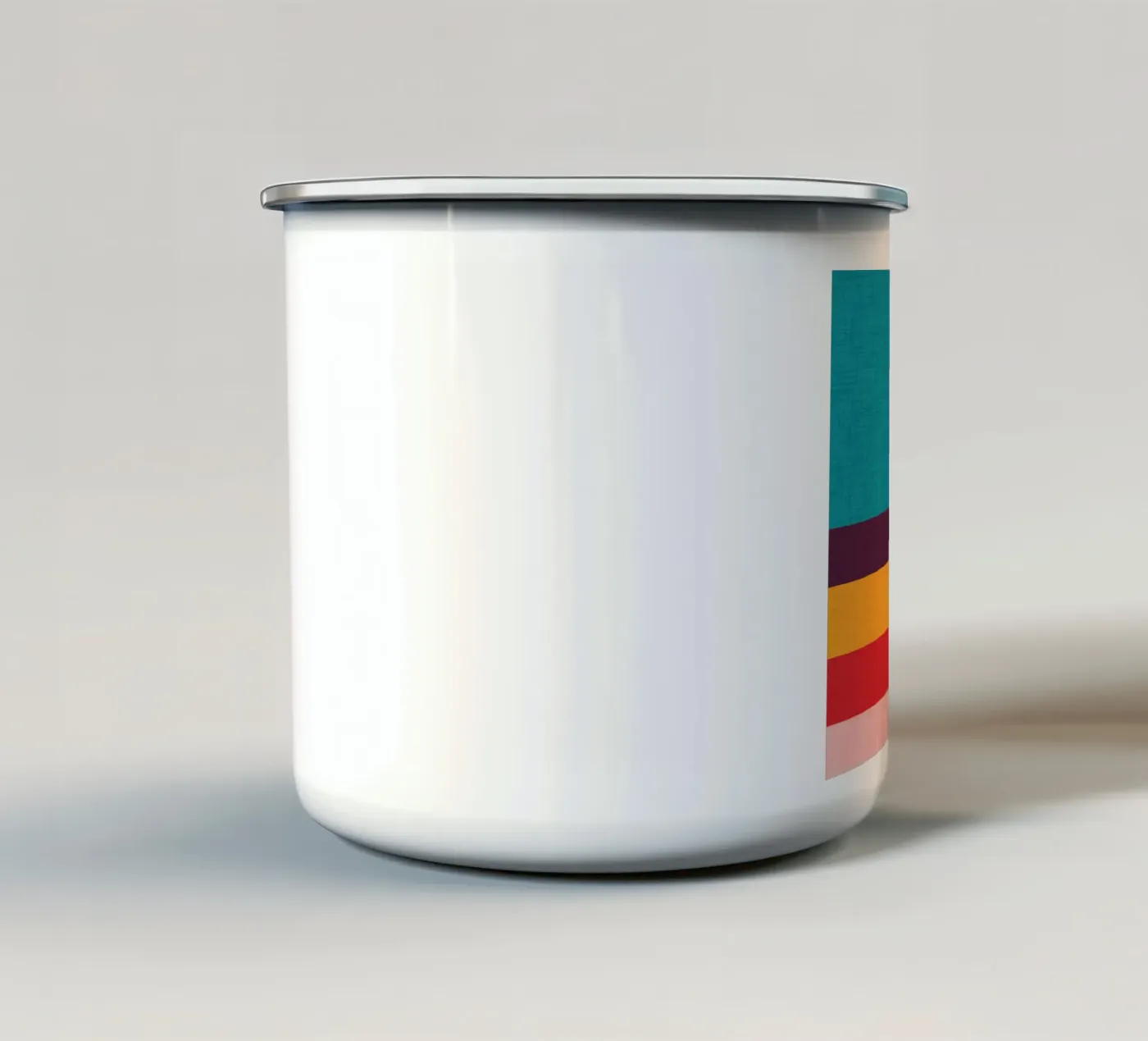Abstract Mod Cube enamel mug by susanacosta