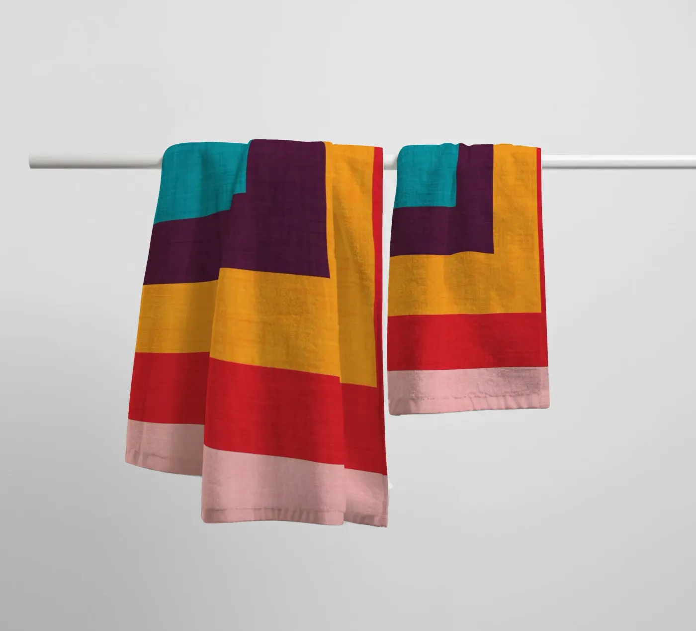 Abstract Mod Cube badhanddoek van susanacosta
