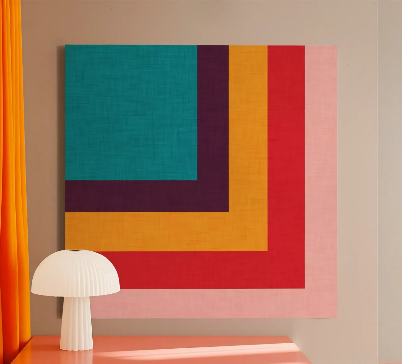 Abstract Mod Cube canvas van susanacosta