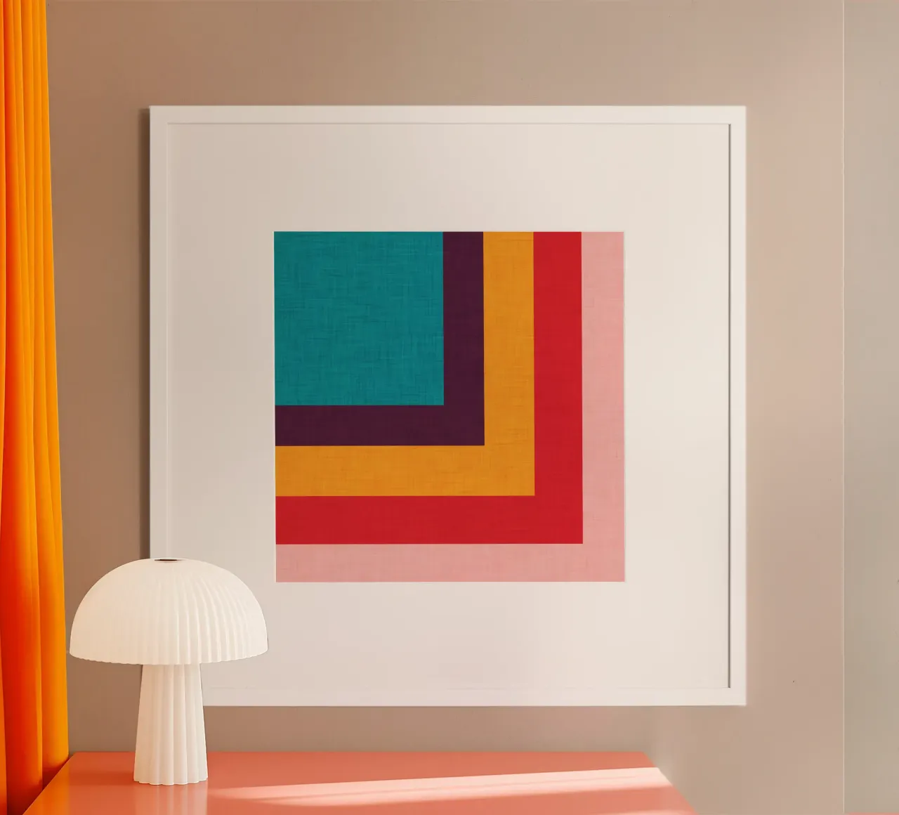 Abstract Mod Cube poster van susanacosta