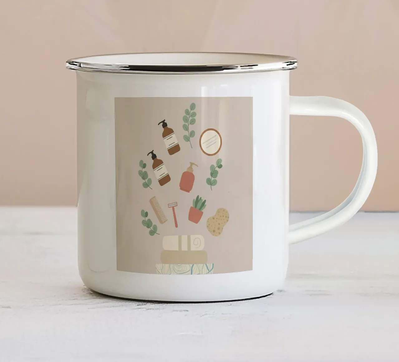 Un momento di calma tazza in smalto da Wild Colors Gallery