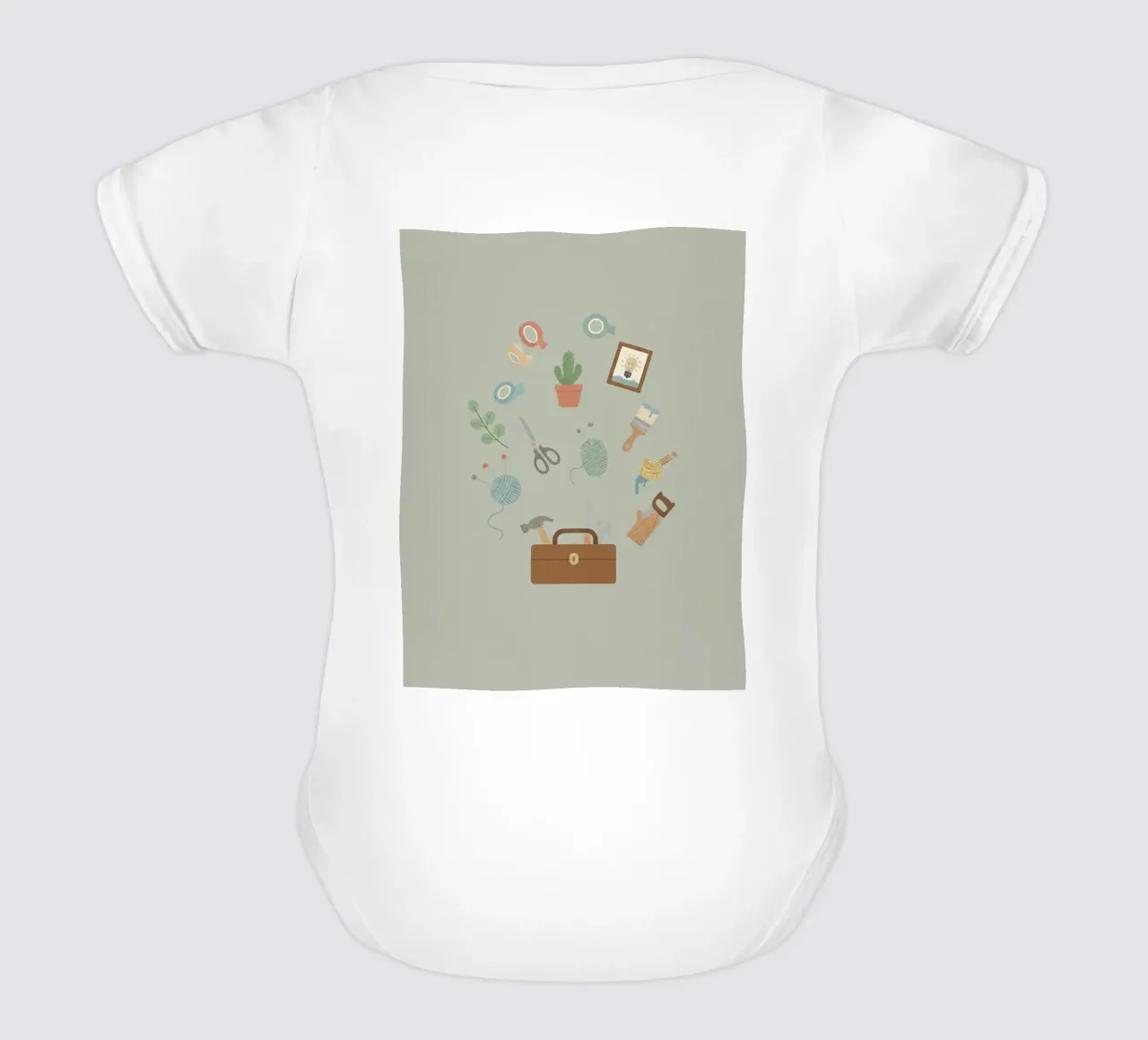 Craft & Create: Rifugio fatto a mano body neonato maniche corte da Wild Colors Gallery