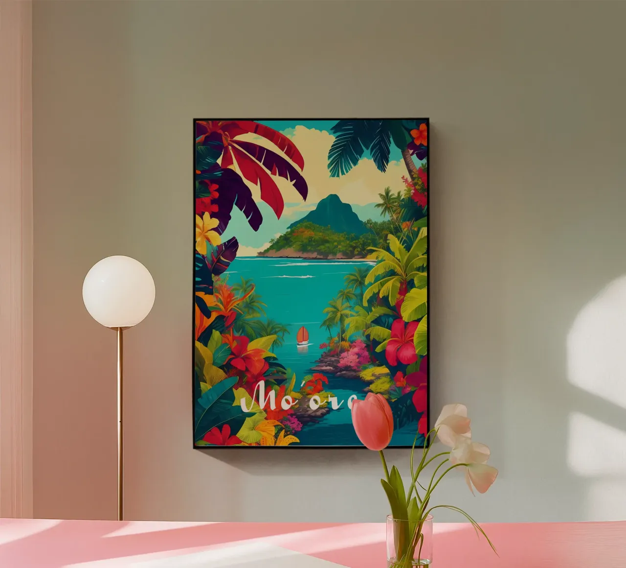 Scena di Moorea plexiglass da Charnwood Prints