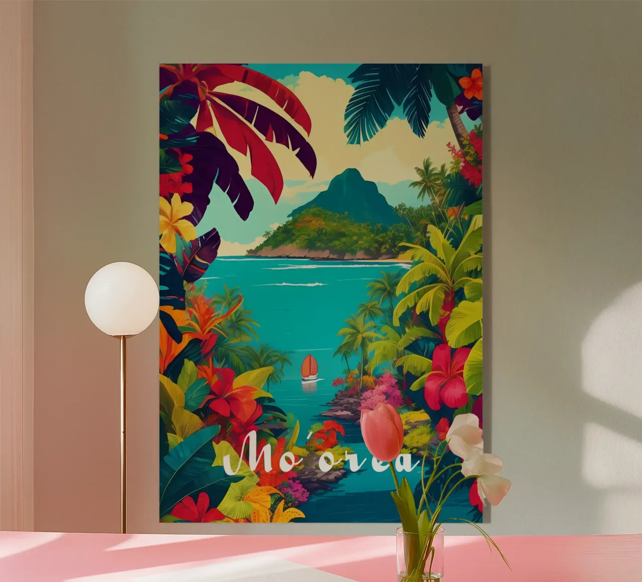 Scena di Moorea plexiglass da Charnwood Prints