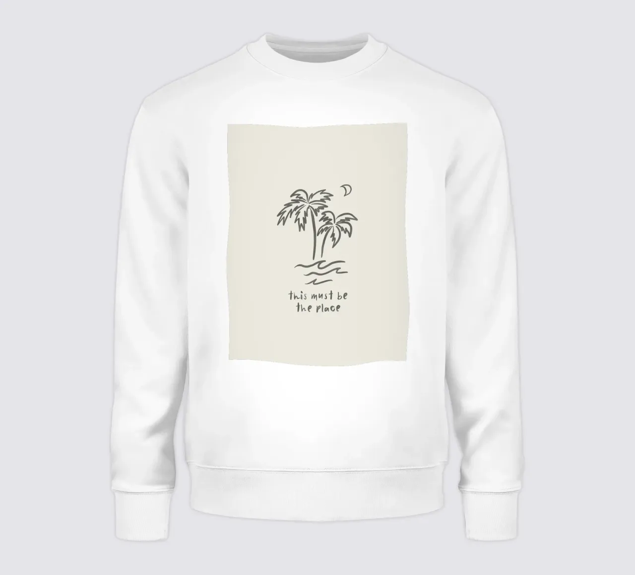 This Must Be The Place minimalista organico boho line art felpa da This Wild Soul - Illustration