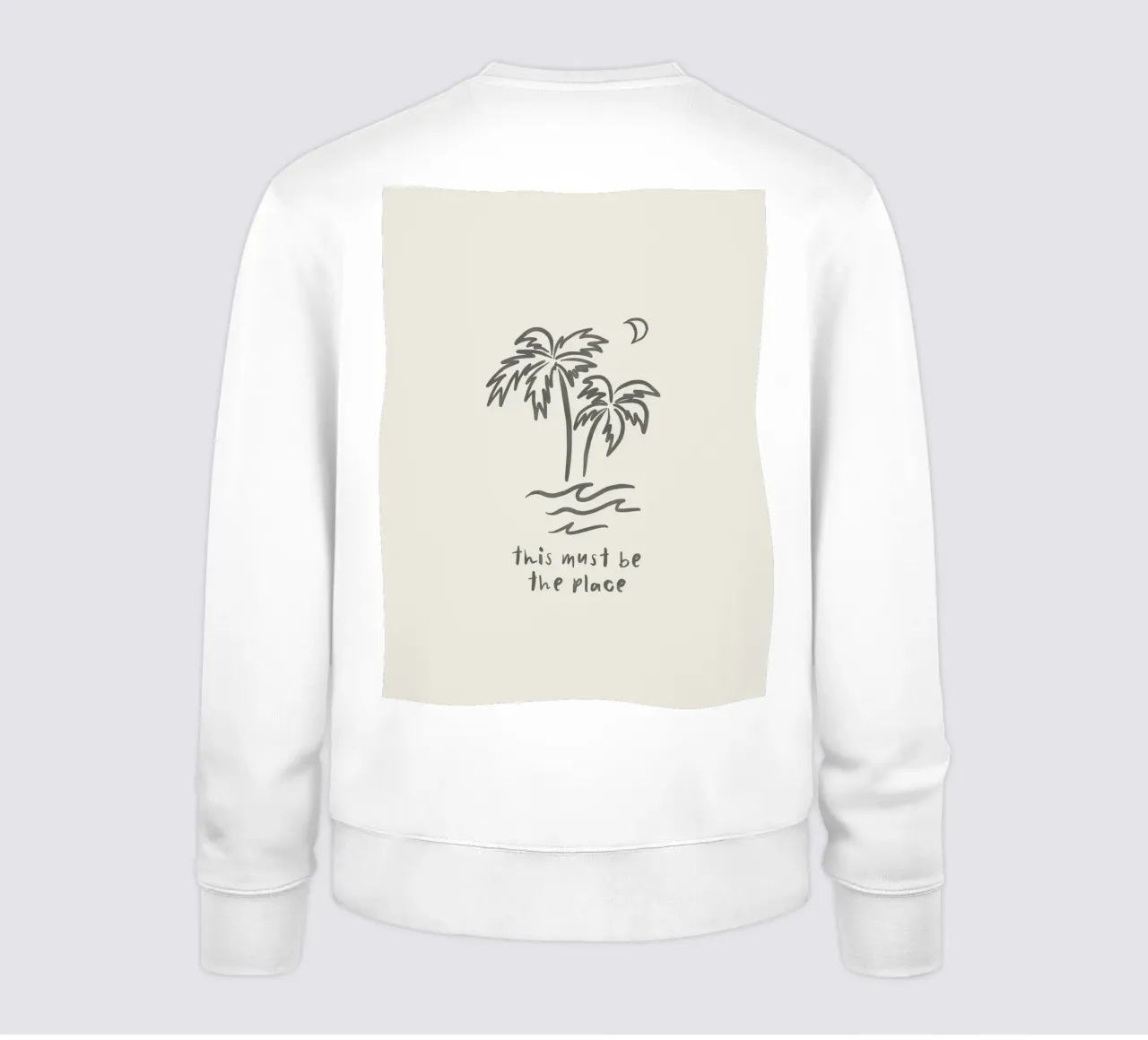 This Must Be The Place minimalista organico boho line art felpa da This Wild Soul - Illustration