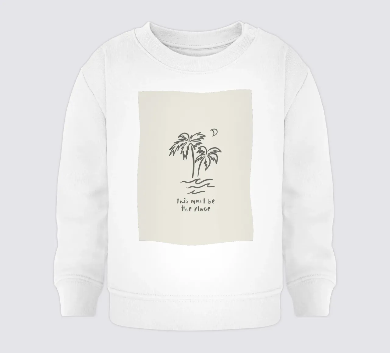 This Must Be The Place minimalista organico boho line art felpa neonato da This Wild Soul - Illustration