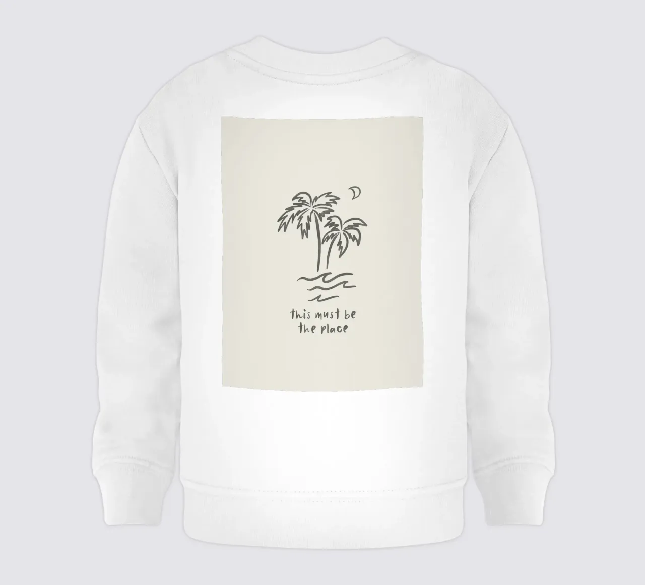 This Must Be The Place minimalista organico boho line art felpa neonato da This Wild Soul - Illustration