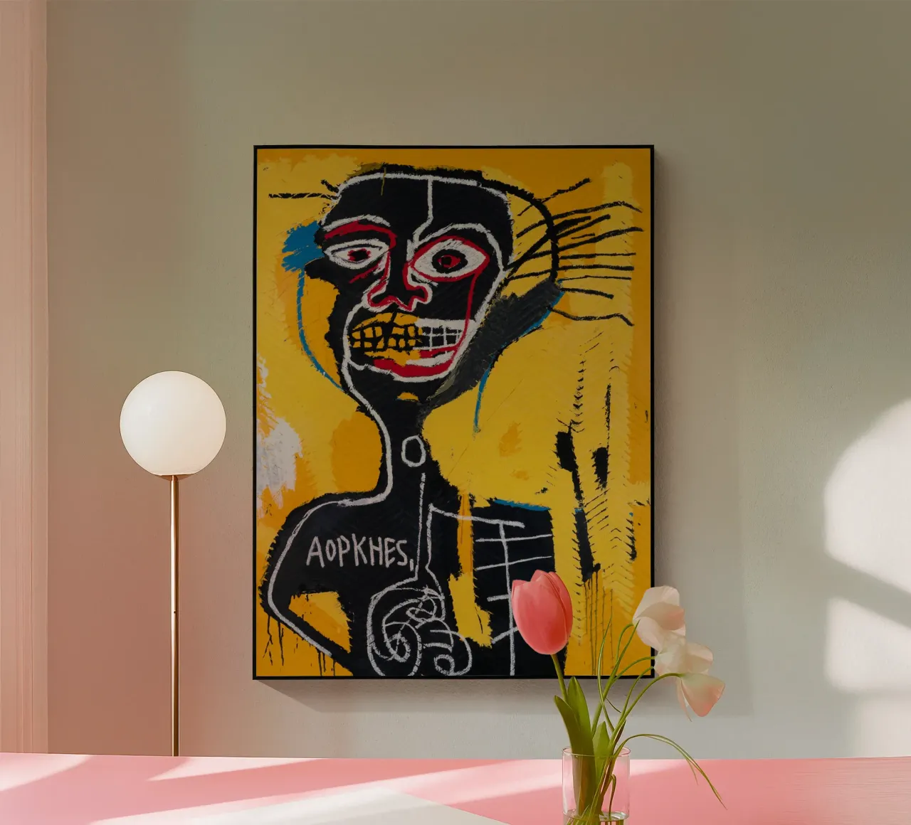 CABEZA, basquiat plexiglass da Harmony Gallery