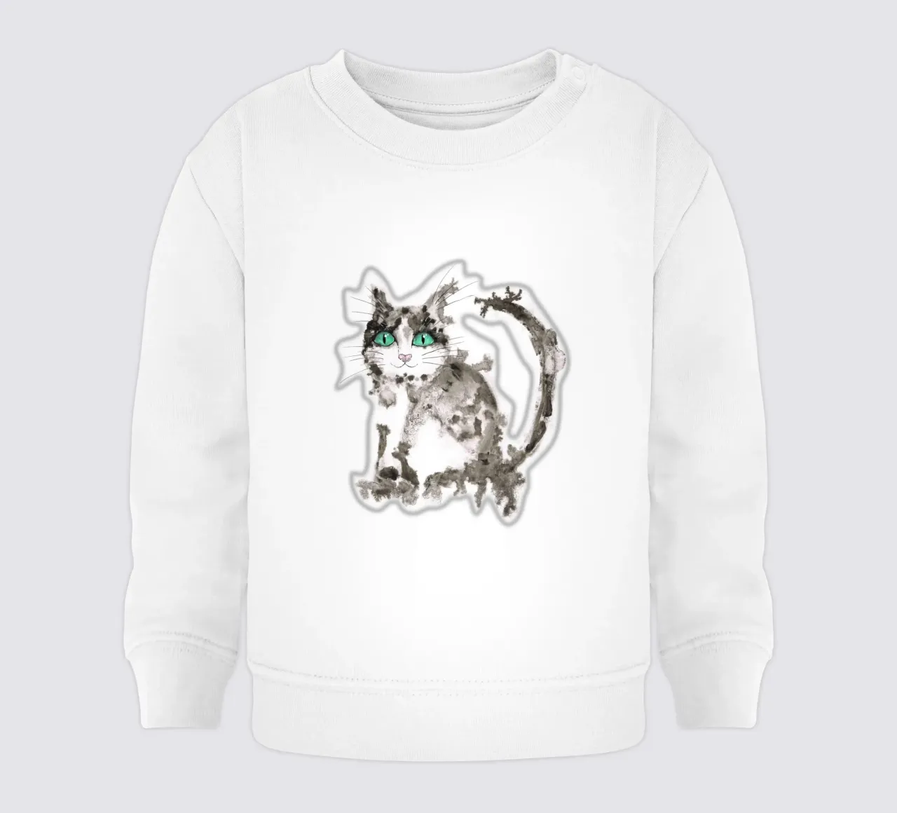 Gatto nero a inchiostro umido felpa neonato da BwiseLizzy