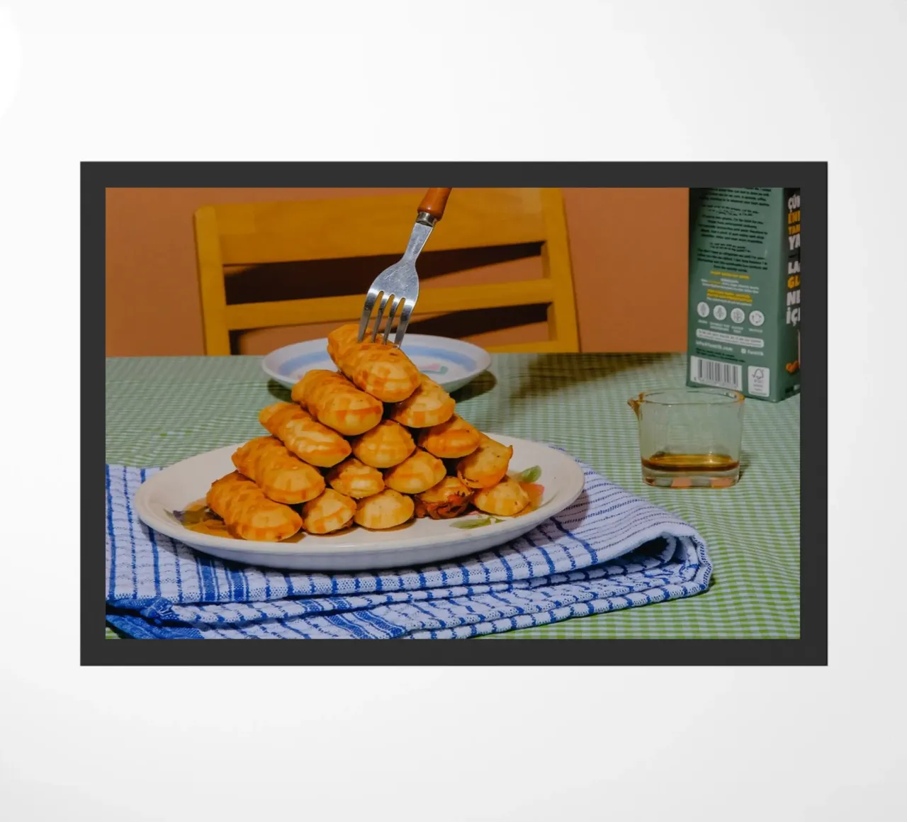 The Golden Stack doormat by Tasty Colors