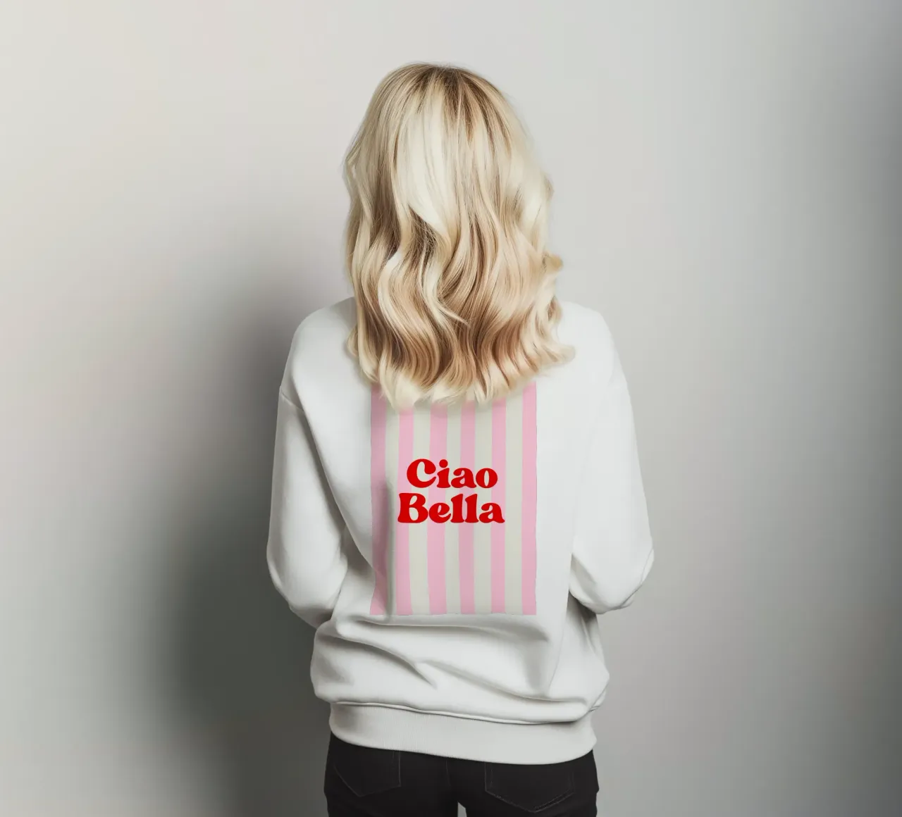 Hello beautiful sweatshirt by The Poster Wordshop