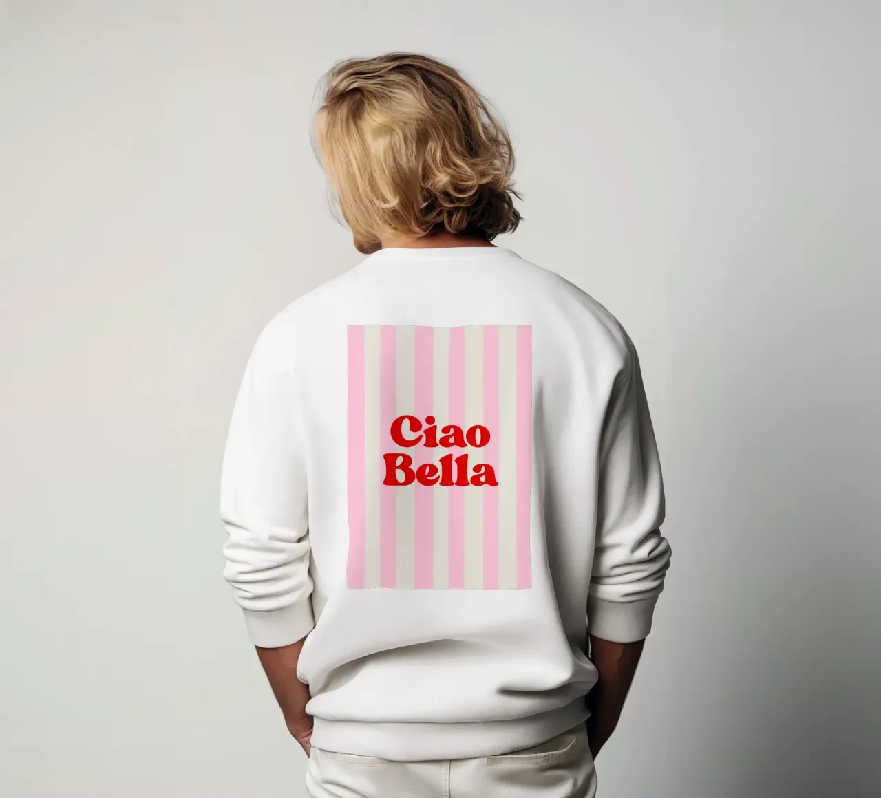 Hello beautiful sweatshirt by The Poster Wordshop