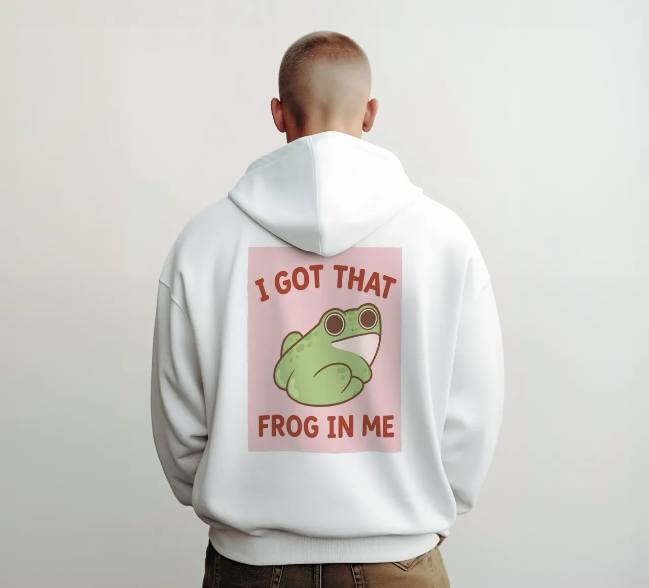 rana in me felpa con cappuccio da bougenfille