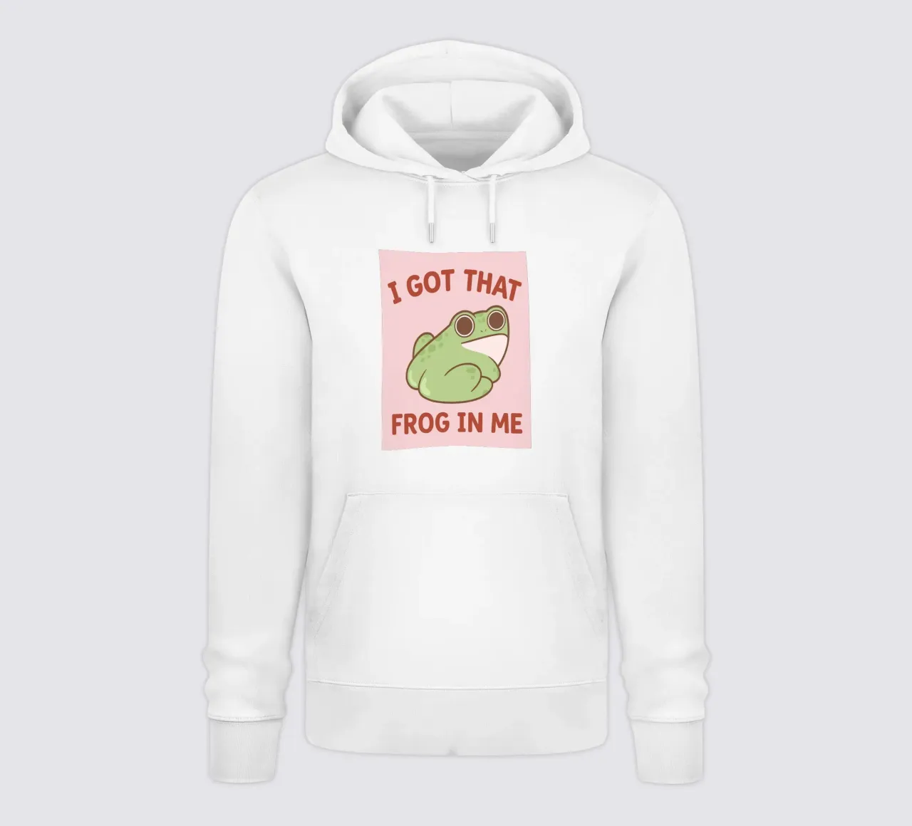 rana in me felpa con cappuccio da bougenfille