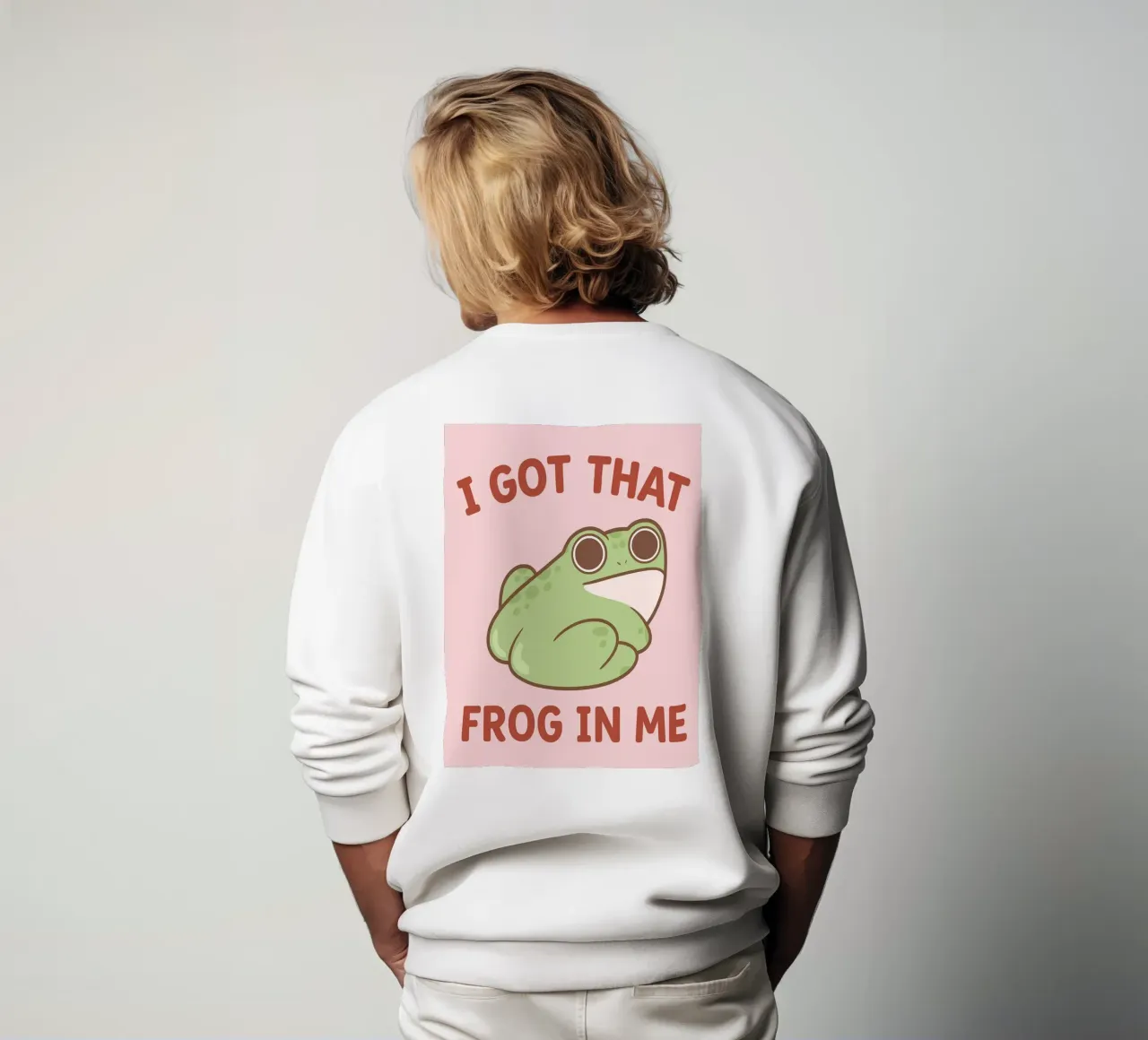 frog in me sweatshirt by bougenfille