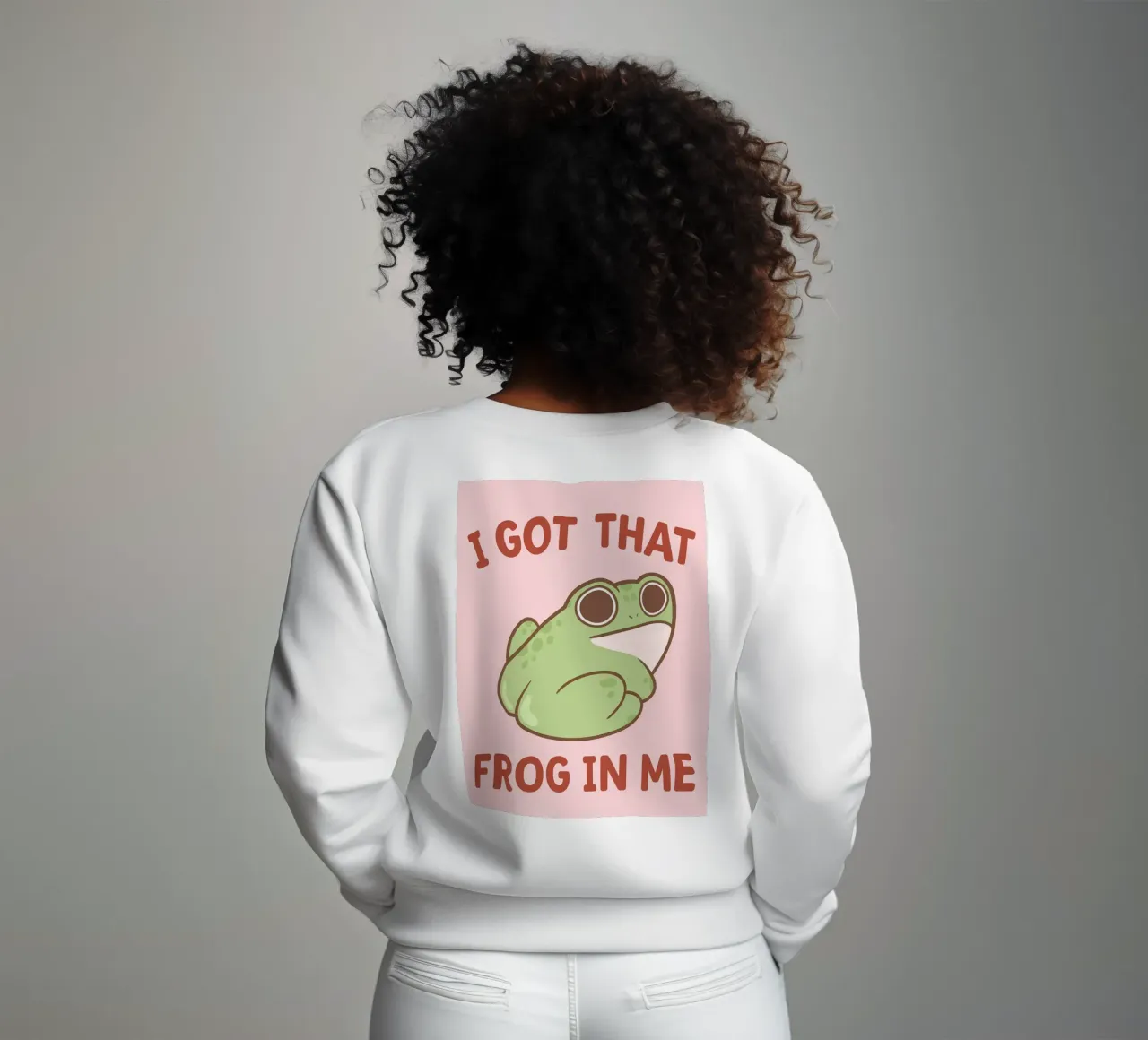 frog in me sweatshirt by bougenfille