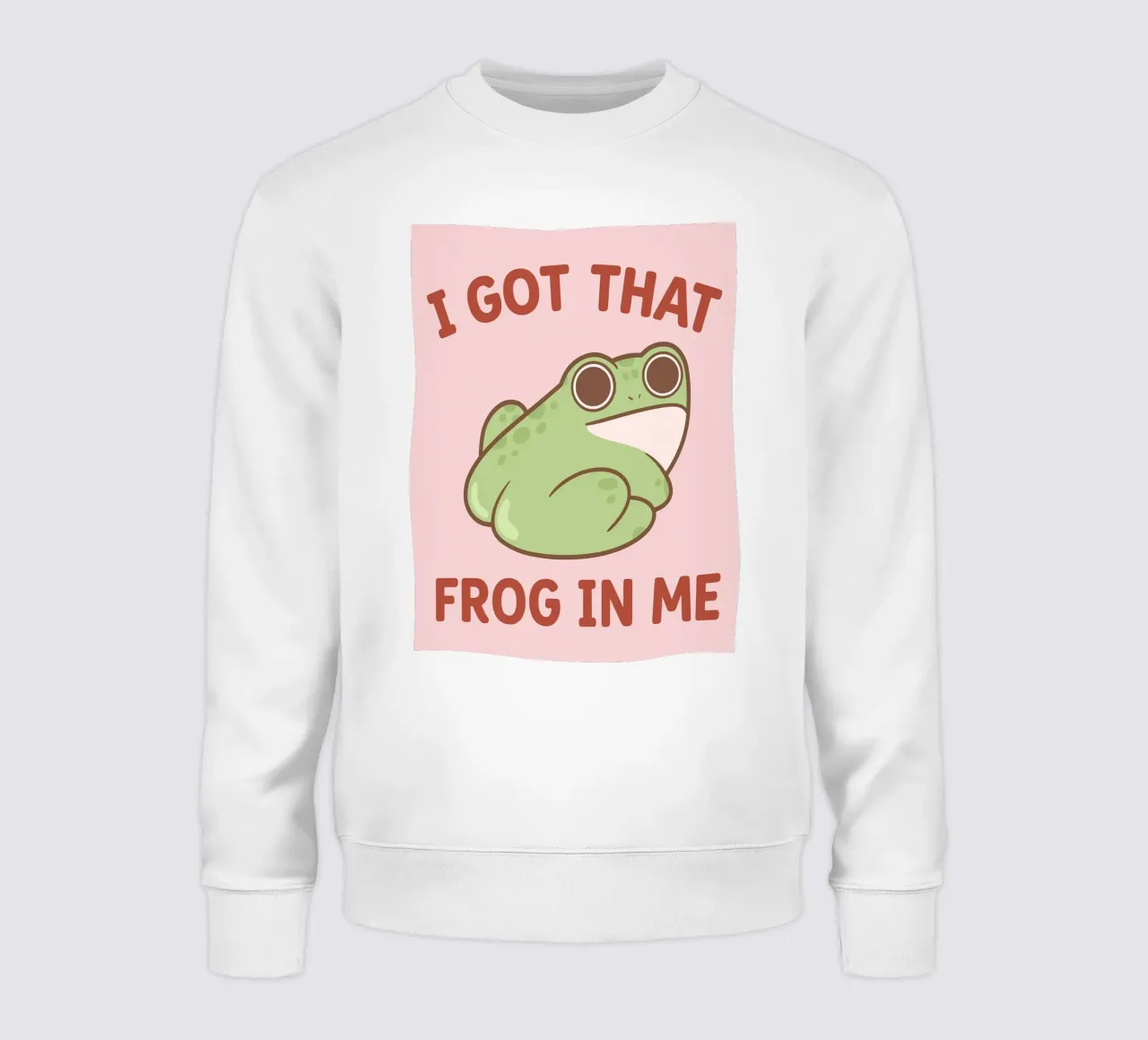 frog in me sweatshirt by bougenfille