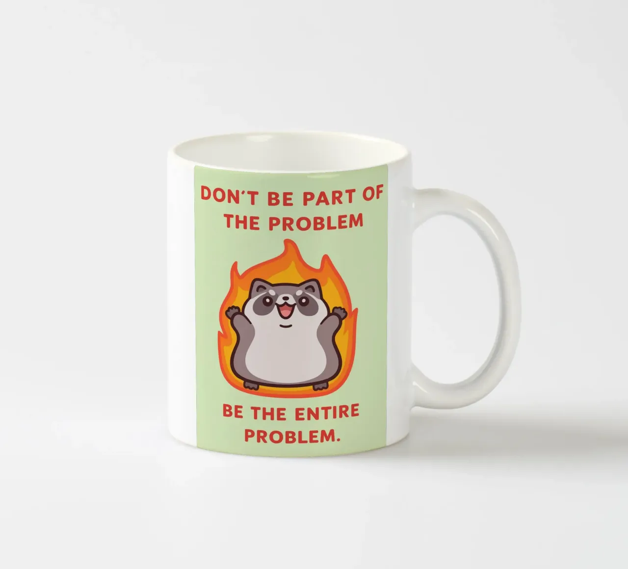 essere parte del problema tazza in ceramica da bougenfille