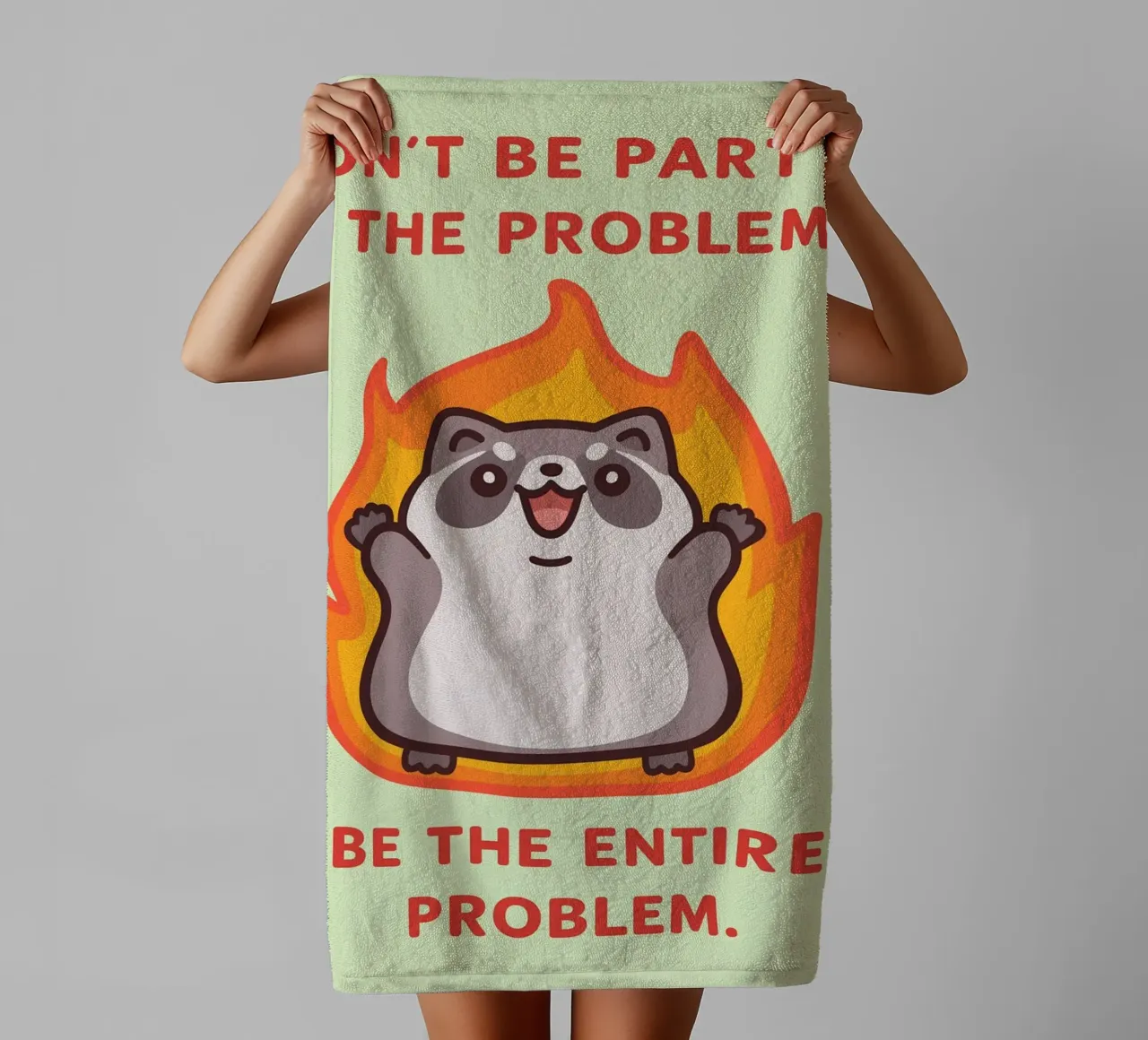 essere parte del problema asciugamano da bagno da bougenfille