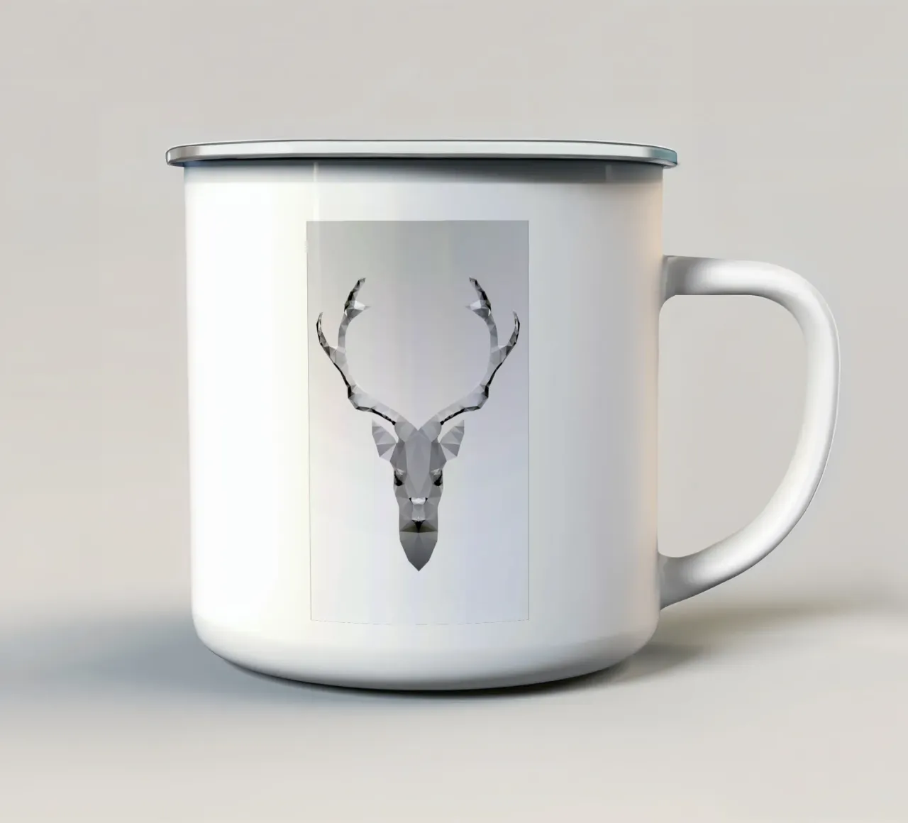 Geo White Deer tazza in smalto da Three Of The Possessed