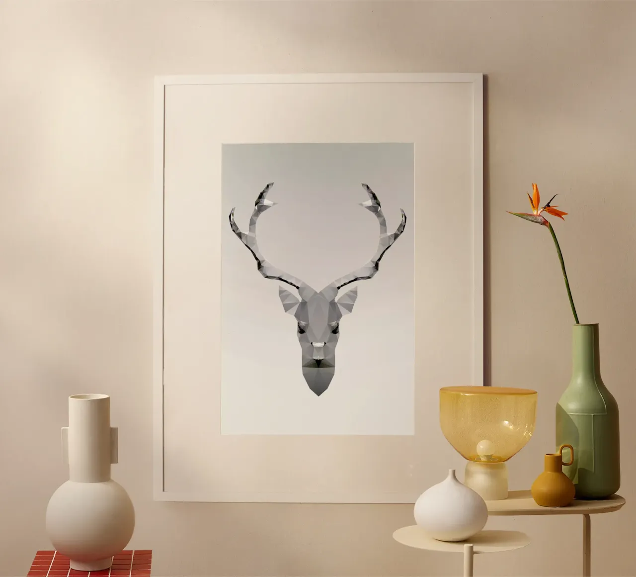 Geo White Deer carta hahnemühle da Three Of The Possessed