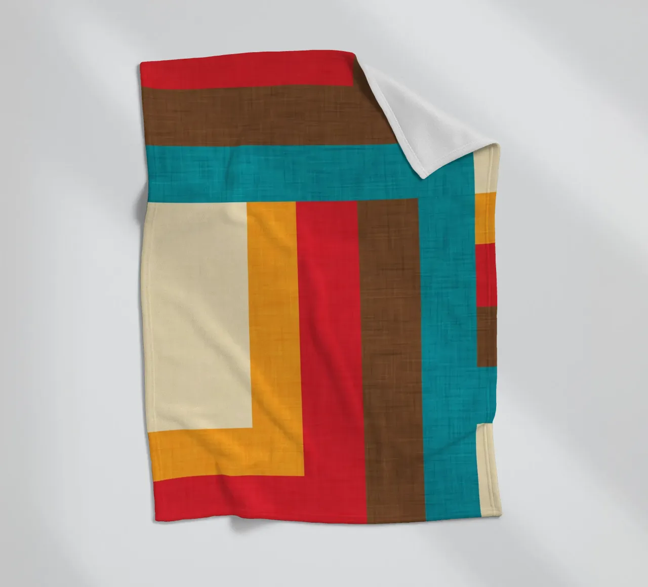 Abstract Mod Cubes M fleece blanket by susanacosta