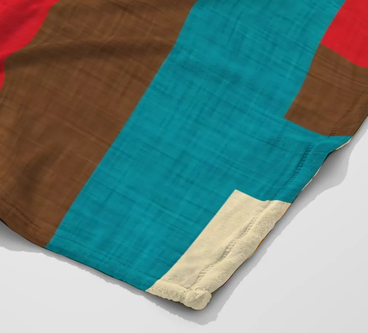 Abstract Mod Cubes M fleece blanket by susanacosta