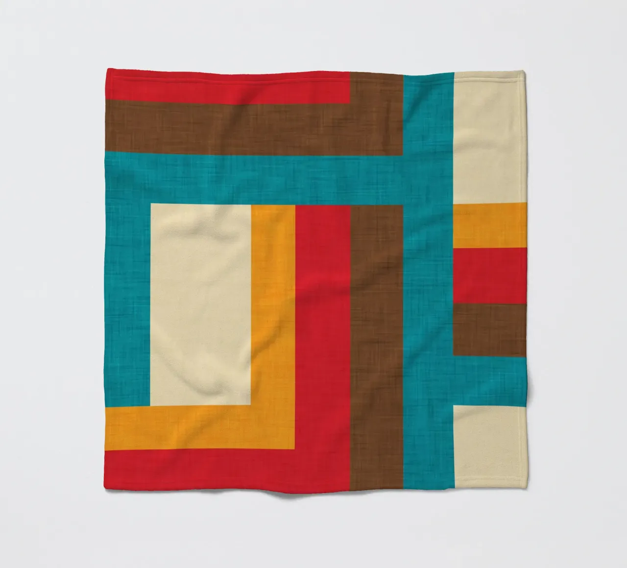 Abstract Mod Cubes M fleece blanket by susanacosta