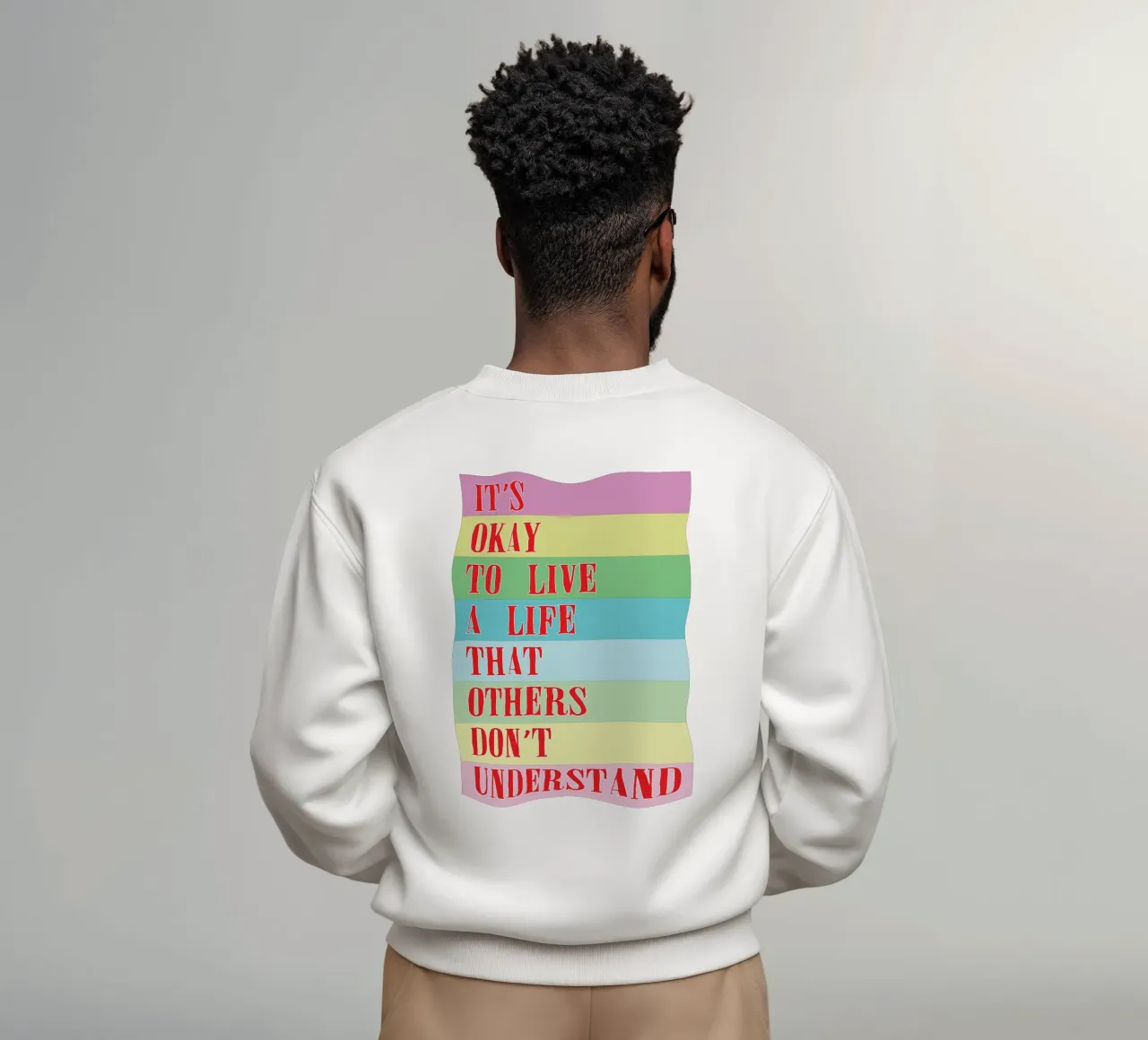 va bene vivere una vita felpa da bougenfille