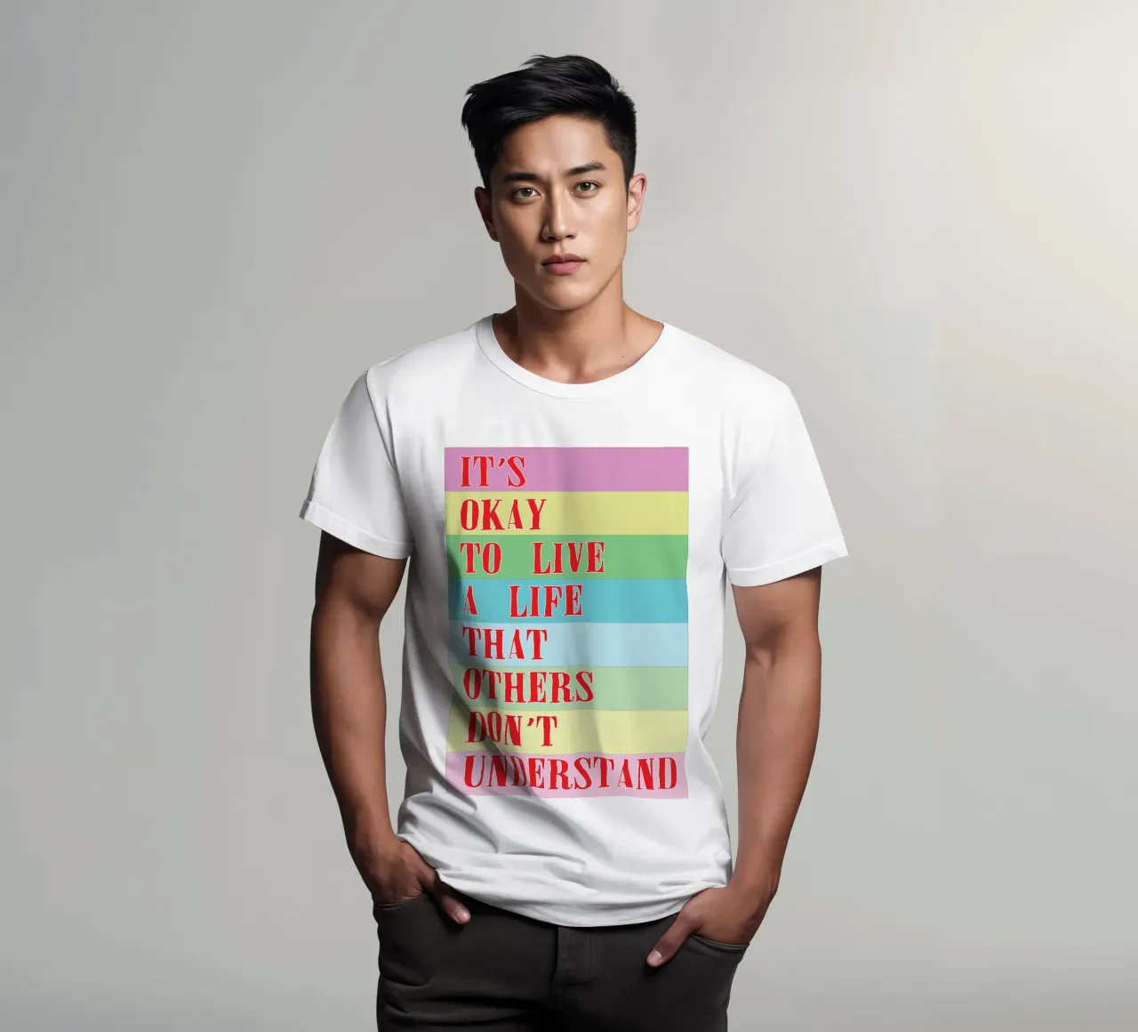 va bene vivere una vita t-shirt da bougenfille