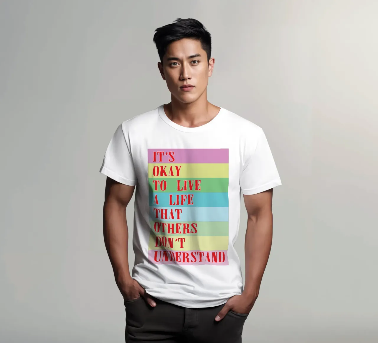 va bene vivere una vita t-shirt da bougenfille