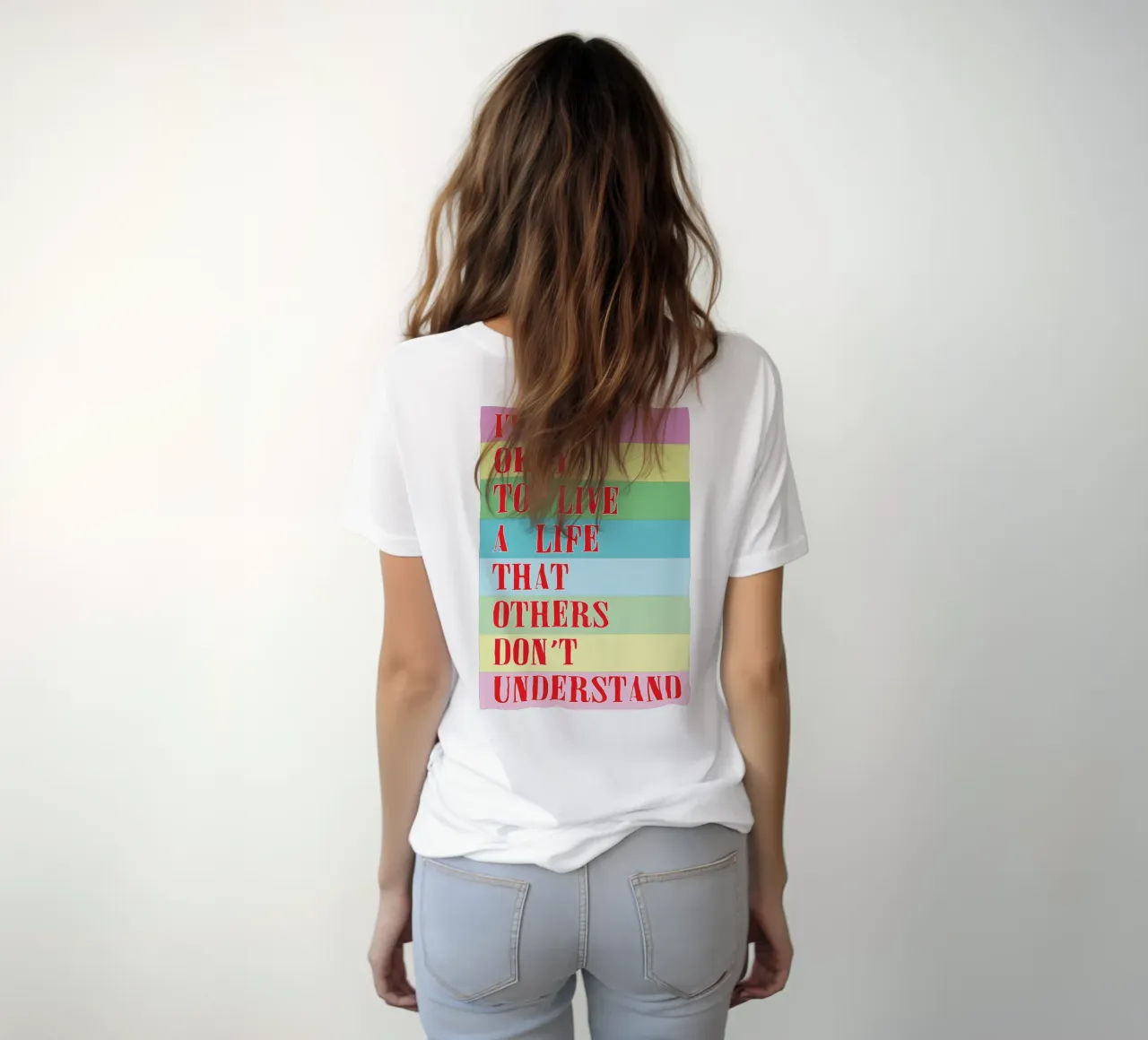 va bene vivere una vita t-shirt da bougenfille