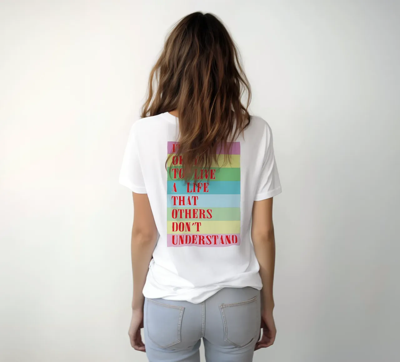 va bene vivere una vita t-shirt da bougenfille