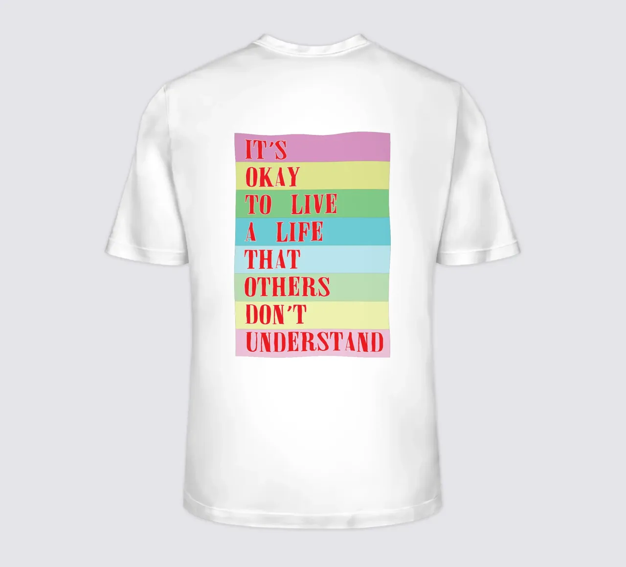 va bene vivere una vita t-shirt da bougenfille