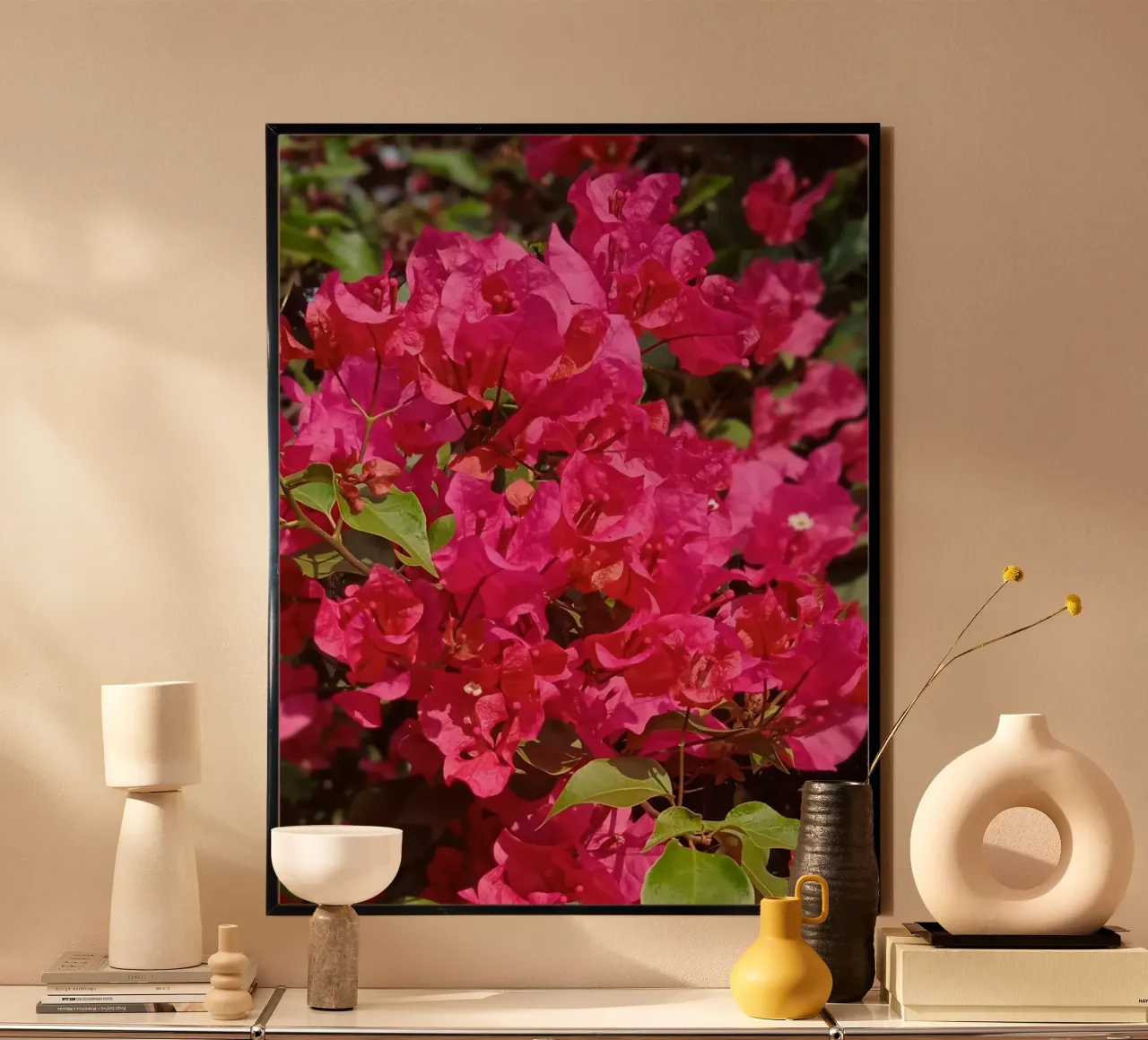 Pink bougainvillea flowers hahnemühle by Skyeaglephotography