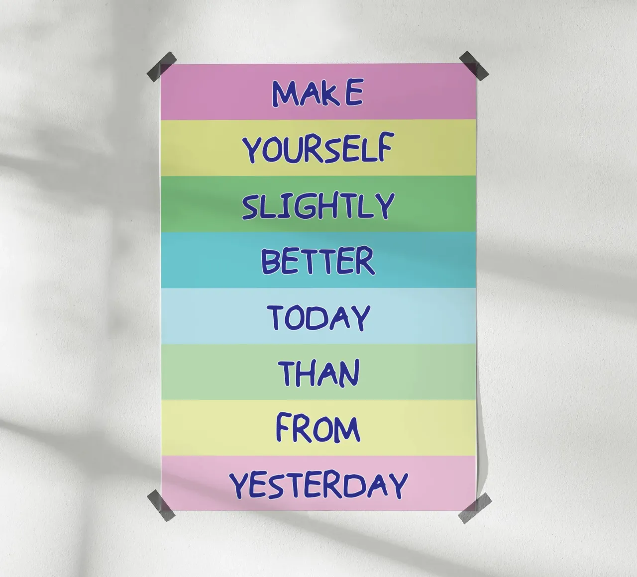 make your self slightly poster by bougenfille