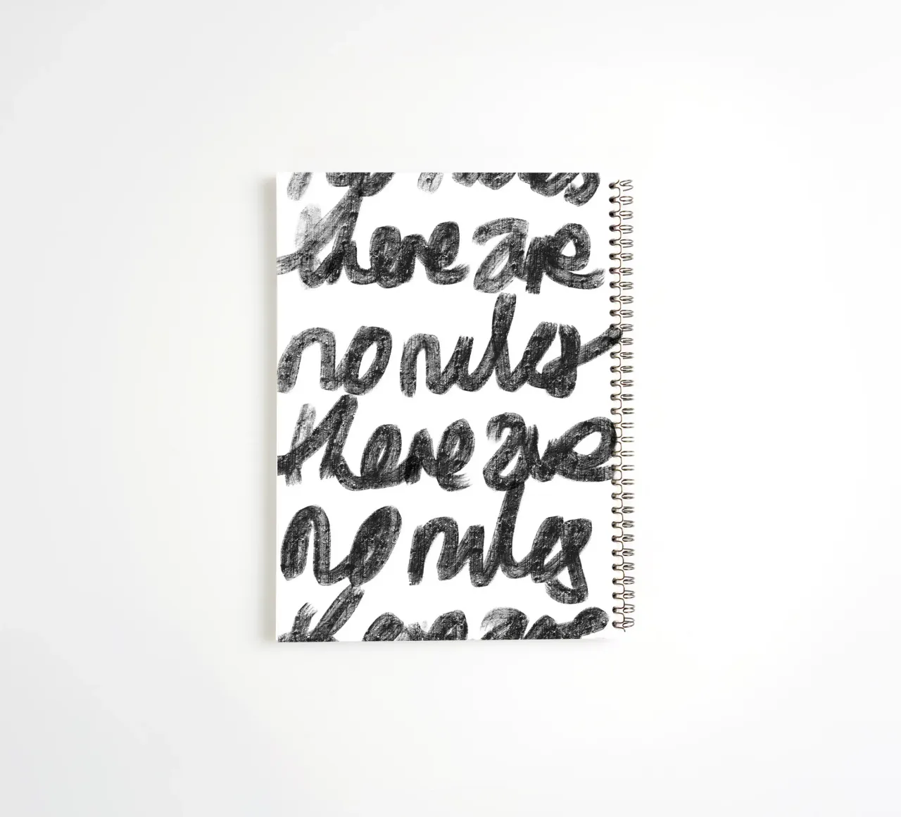 There Are No Rules spiral notebook by Studio B