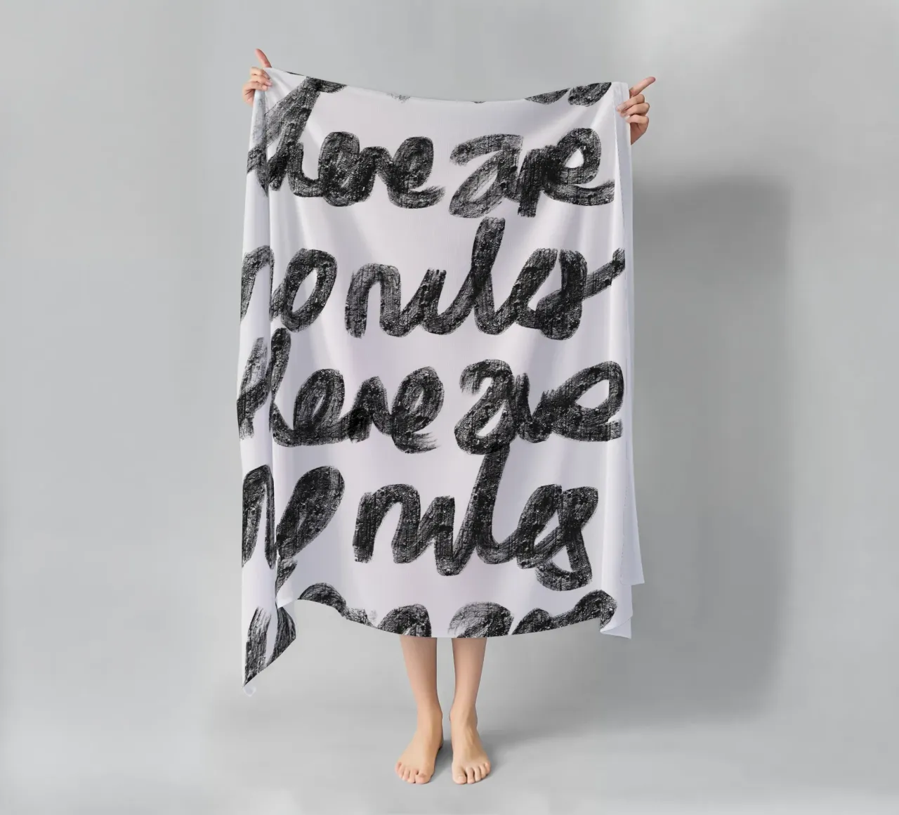 There Are No Rules beach towel by Studio B