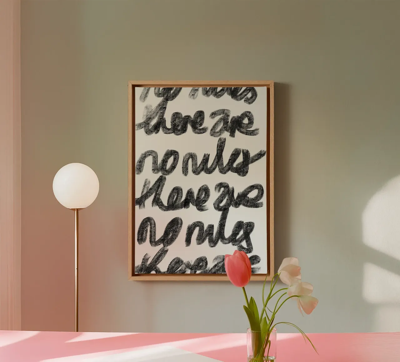 There Are No Rules canvas by Studio B