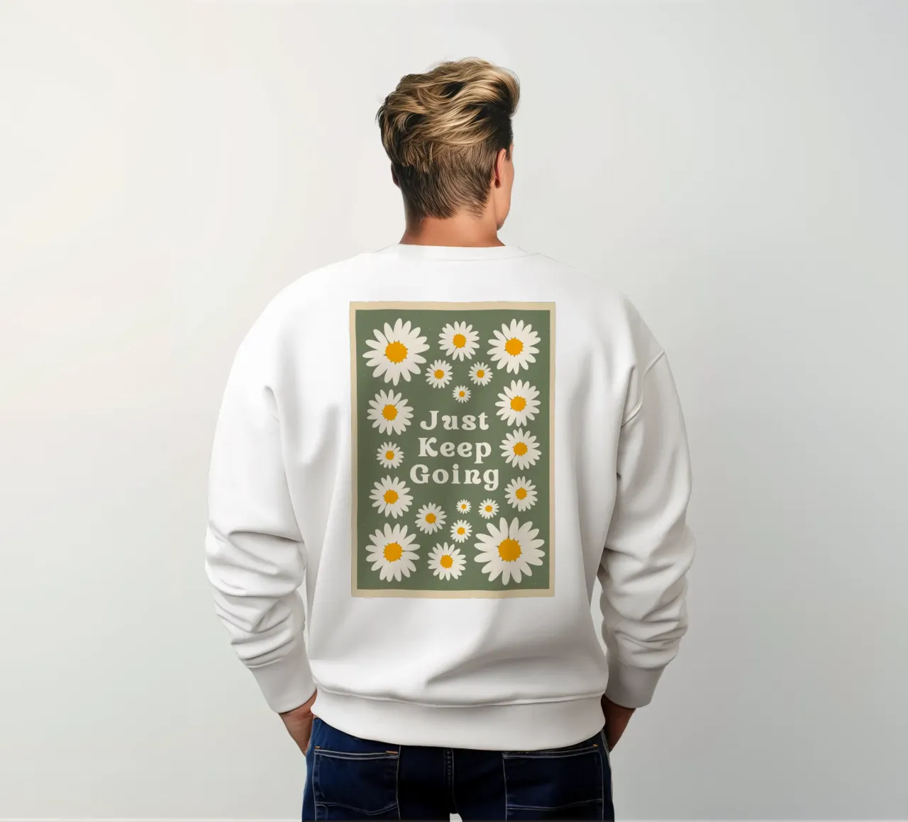 just keep going felpa da The Poster Wordshop