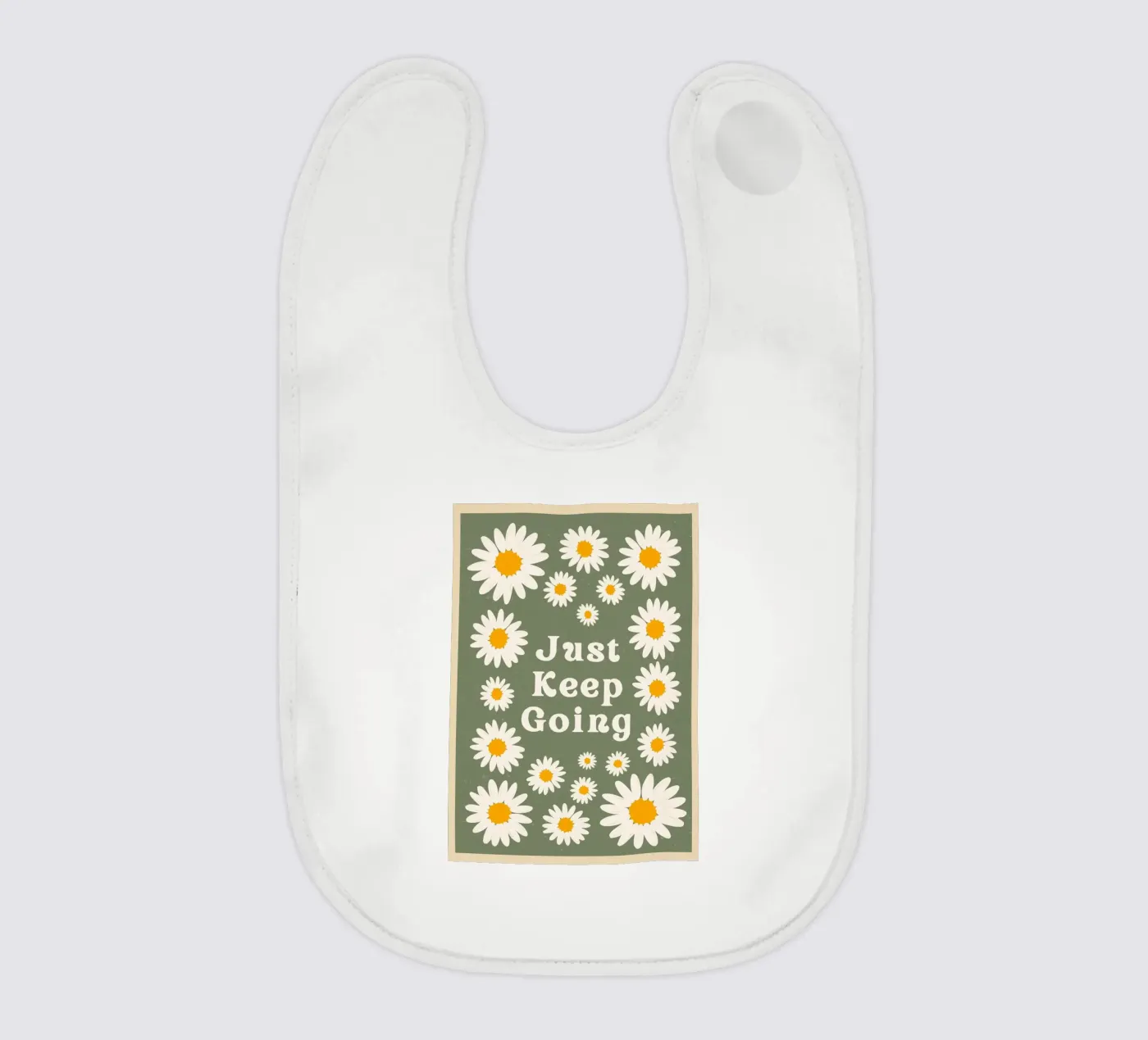 just keep going bavoir de The Poster Wordshop