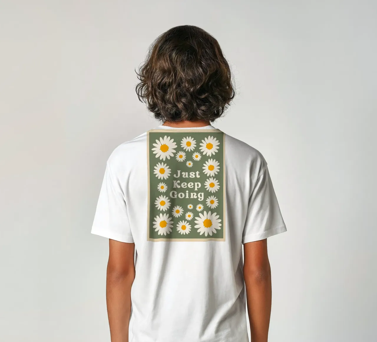 just keep going t-shirt bambini da The Poster Wordshop