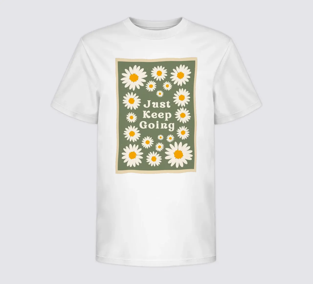 just keep going t-shirt bambini da The Poster Wordshop