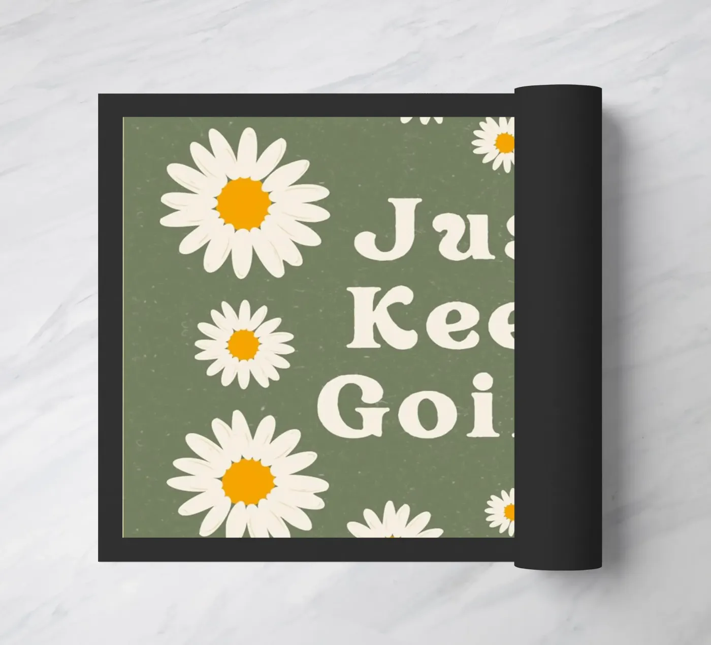 just keep going deurmat van The Poster Wordshop