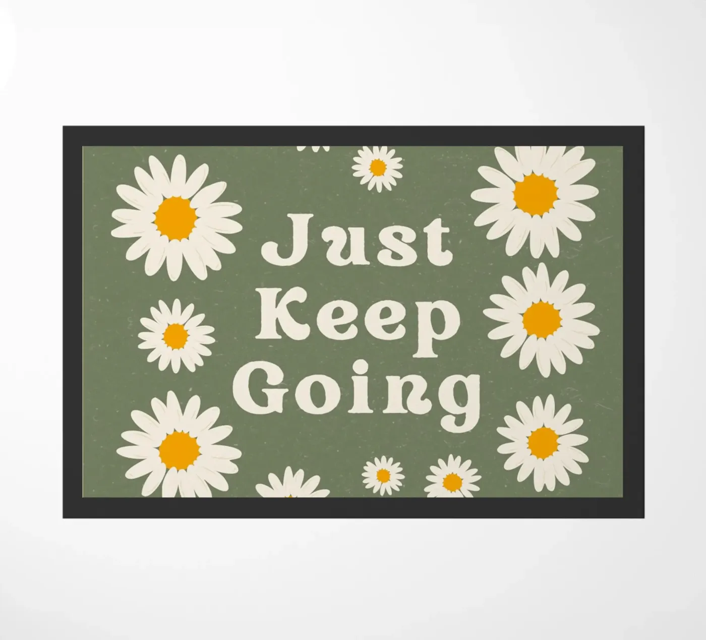 just keep going deurmat van The Poster Wordshop